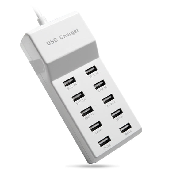 Cargador USB Multi Puerto 5V 2A - Carga Rápida para Múltiples Dispositivos