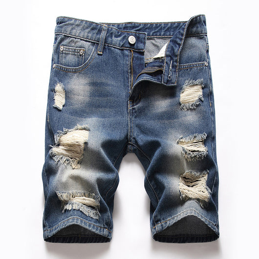 Pantalones Vaqueros Rotos Estilo Retro Europeo y Americano - Image 13