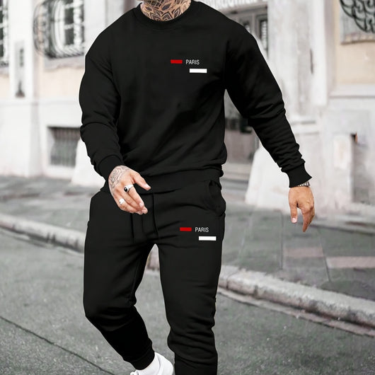 Conjunto de Sudadera Estampada y Pantalón de Fleece Casual - Image 12