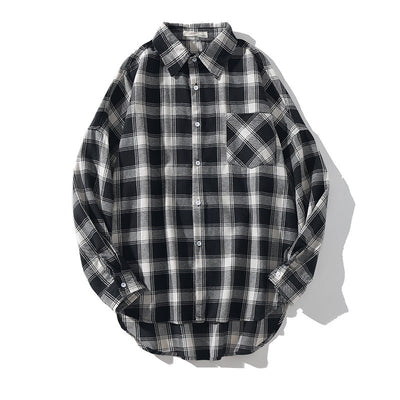 Camisa de Manga Larga a Cuadros para Hombre en Poliéster - Image 4