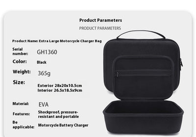 Bolsa de Almacenamiento Rígida para Cargadores de Motos Eléctricas y Herramientas - Image 18