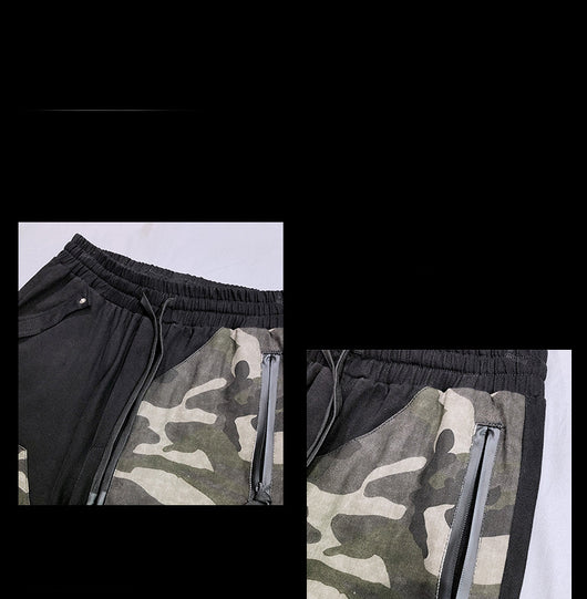 Overol Casual Funcional Camuflado con Costuras de Personalidad Slim - Image 4