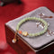 Pulsera para Mujer Qingshui con Calabaza Dorada - Elegancia y Prosperidad