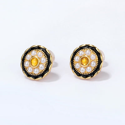 Aretes de Perla Natural Vintage para Mujer - Image 11