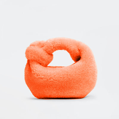 Bolso Underarm Plush Cloud con Pliegues - Image 5