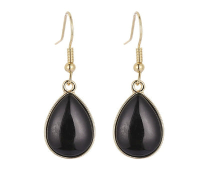 Aretes Colgantes de Piedra Gota de Agua - Diseño Versátil para Mujer - Image 16