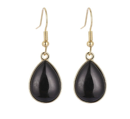 Aretes Colgantes de Piedra Gota de Agua - Diseño Versátil para Mujer - Image 16