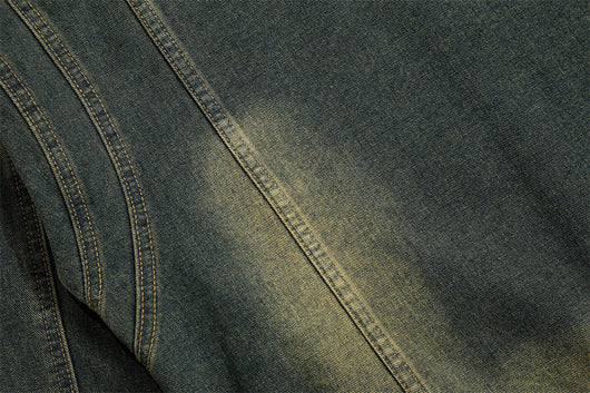 Chaqueta Denim con Cuello Alto y Detalles Rotos - Image 13