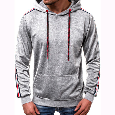 Sudadera Hoodie Hombre Diseño Moderno con Paneles Contrastantes - Image 8