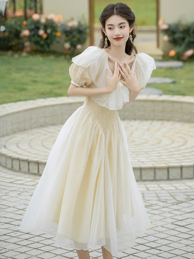 Vestido Retro Francés Romántico y Dulce - Image 13