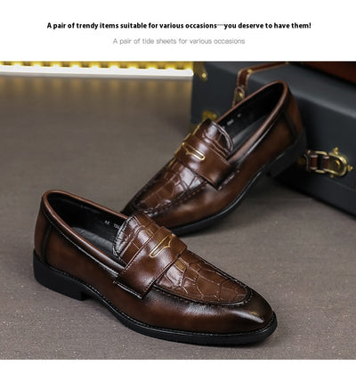 Zapatos Formales de Cuero para Hombre Talla Grande - Diseño Puntiagudo Elegante - Image 11