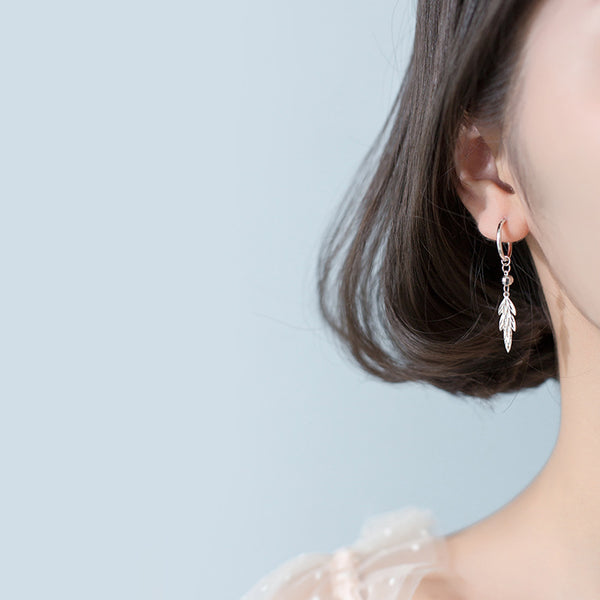 Aretes de Hoja Elegancia Tendencia