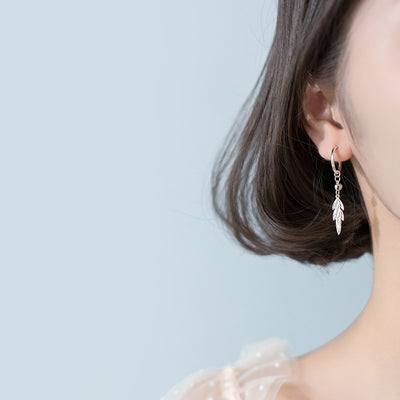 Aretes de Hoja Elegancia Tendencia - Image 2