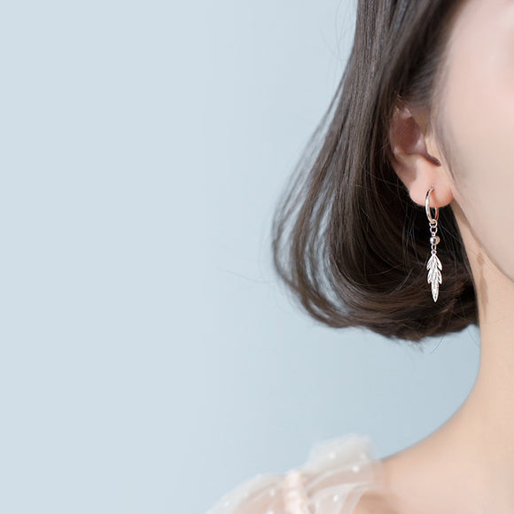 Aretes de Hoja Elegancia Tendencia
