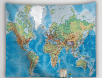 Tapiz de Mapa del Mundo - Image 3