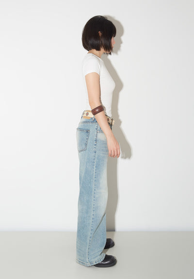 Pantalones Vaqueros de Pierna Ancha Cintura Alta para Mujer - Image 31