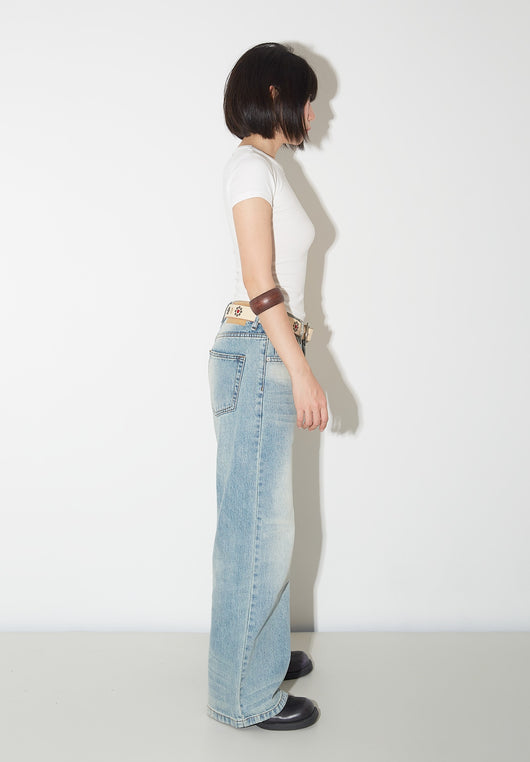 Pantalones Vaqueros de Pierna Ancha Cintura Alta para Mujer - Image 31