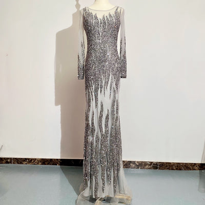 Vestido de Noche Elegante con Cola de Pez - Image 13