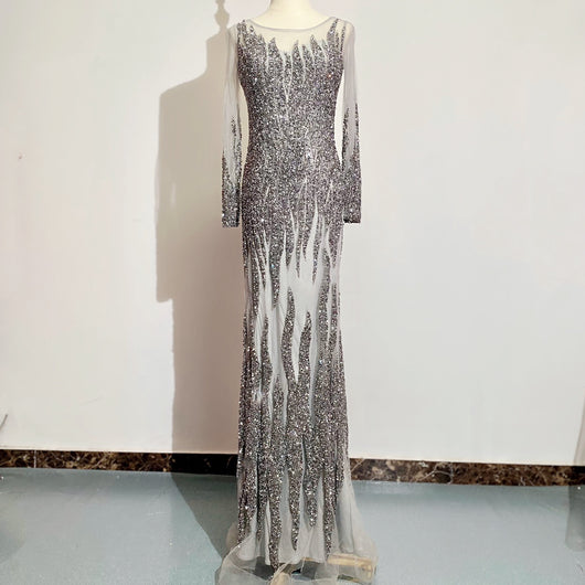 Vestido de Noche Elegante con Cola de Pez - Image 13
