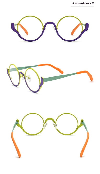 Lentes Redondos de Titanio Ultraligero en Colores Vibrantes - Image 14