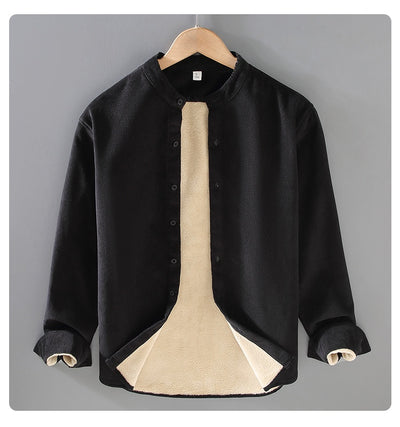 Chaqueta de Corduroy Grueso Forrada en Franela con Cuello Alto - Image 17