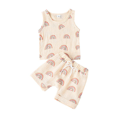 Shorts Deportivos de Verano para Niños y Niñas - Conjunto de Dos Piezas - Image 3