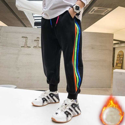 Pantalones Deportivos Infantiles con Cierre Lateral y Forro Polar - Image 7