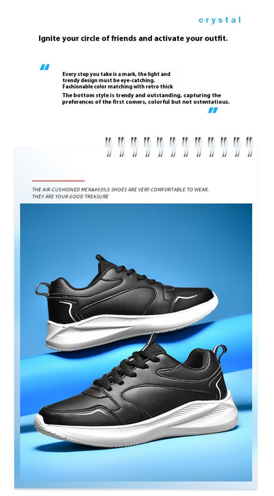 Tenis Casual Impermeables de Cuero con Suela Suave para Mujer - Image 16