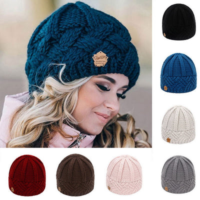 Gorro Tejido de Lana Gruesa con Pompón Abrigador para Mujer - Image 28