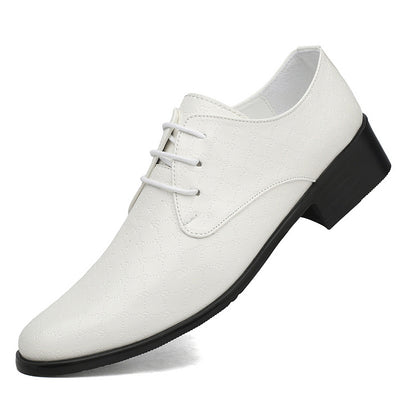 Zapatos Formales de Tacón Alto Puntiagudo en Cuero PU para Hombre - Image 7