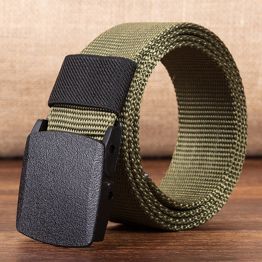 Cinturón de Lona Hipoalergénico para Hombre con Hebilla de Plástico - Image 4