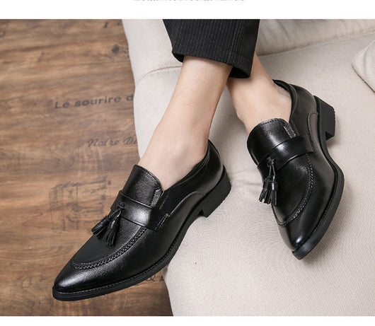Zapatos de Cuero Casual Elegante con Borlas - Estilo Británico para Hombre - Image 9