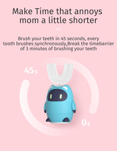 Cepillo de Dientes Eléctrico Infantil en U - Automático Recargable para Niños de 2 a 6 Años - Image 4