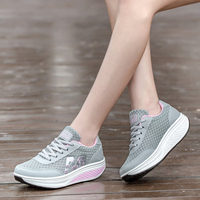 Zapatillas de Plataforma con Malla