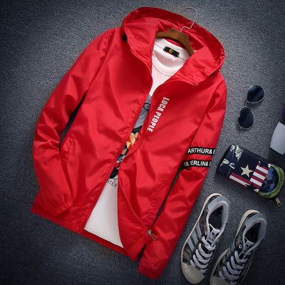 Chaqueta Ligera Impermeable para Hombre - Diseño Versátil y Cómodo