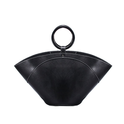 Bolso Tote de Madera con Diseño de Abanico - Gran Capacidad - Image 2
