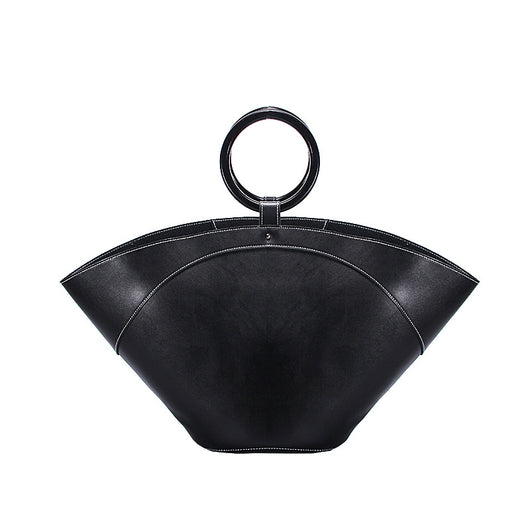 Bolso Tote de Madera con Diseño de Abanico - Gran Capacidad - Image 2