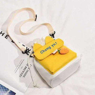 Bolsa Mensajera Escolar con Contraste de Colores - Estilo Cute para Estudiantes - Image 9