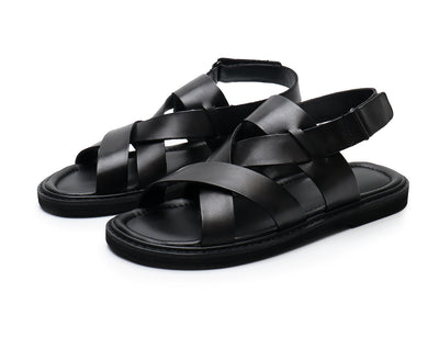 Sandalias Casuales de Cuero Genuino para Hombre - Comodidad de Verano - Image 26