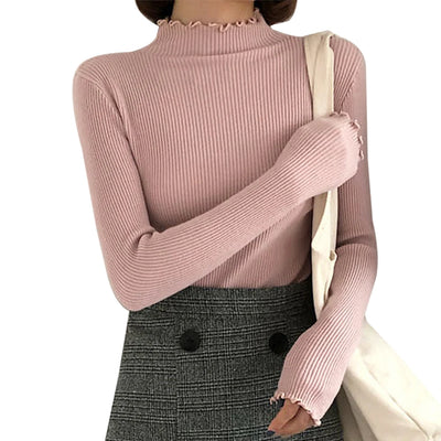 Suéter Cuello Semialto para Mujer - Básico Versátil - Image 12