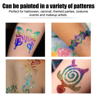 Adhesivo Corporal para Tatuajes Temporales, Glitter y Maquillaje Artístico - Image 3