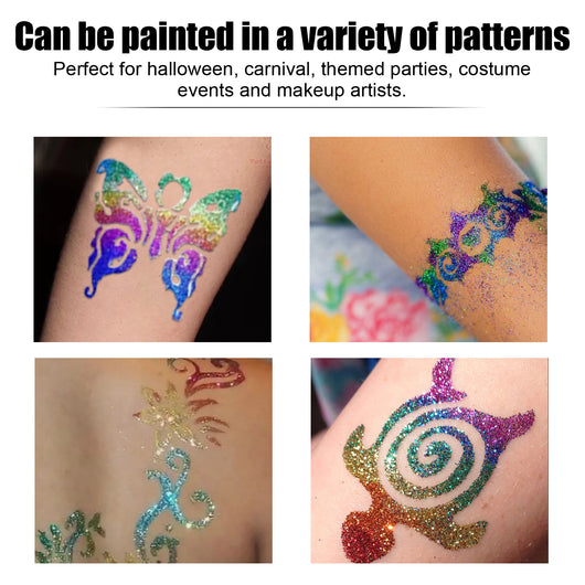 Adhesivo Corporal para Tatuajes Temporales, Glitter y Maquillaje Artístico - Image 3