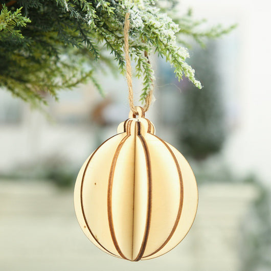 Colgante Planeta Tridimensional de Madera con Estrella de Cinco Puntas - Image 17