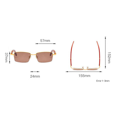 Gafas de Sol con Patillas de Madera Cristal - Image 3