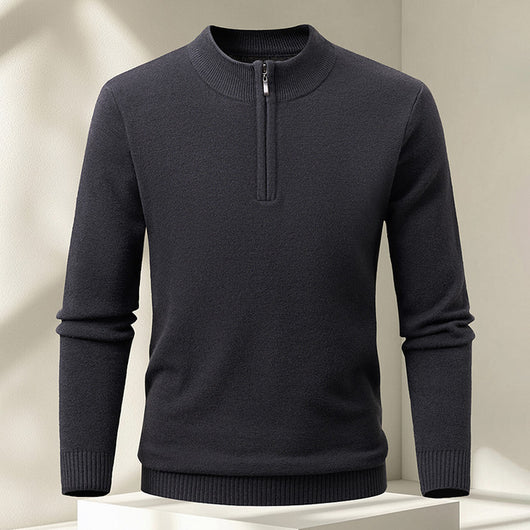 Suéter Pullover Tejido con Cierre Medio para Hombre - Image 13