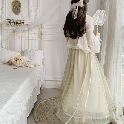 Vestido Elegante con Encaje de Hada y Patchwork de Malla - Image 14
