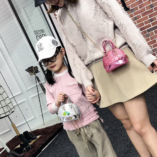 Bolsa Bandolera Infantil con Monedero - Diseño Concha Adorable para Niñas - Image 3