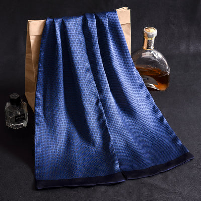 Bufanda Larga de Seda Doble Capa para Hombre - Elegancia y Confort - Image 123