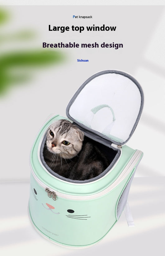 Mochila Transportadora Plegable para Mascotas - Gran Capacidad para Gatos y Perros - Image 12