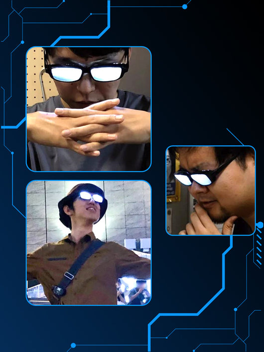 Gafas LED Luminosas Anime Cosplay - Efecto Neón Futurista - Image 2